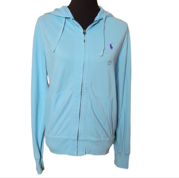 Polo Ralph Lauren Tops - NWOT Polo by Ralph Lauren blue full zip hoodie. Small